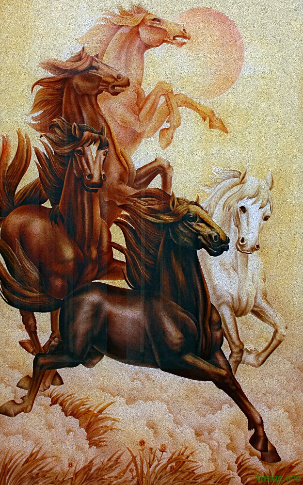 Tranh ngựa - bát mã - Mã đáo MBM2-070